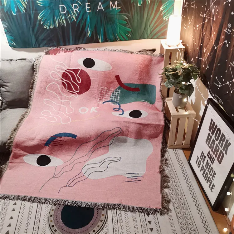 Leisure Blanket Line Blanket Creative Personality Art Blanket Cover Blanket Sofa Blanket