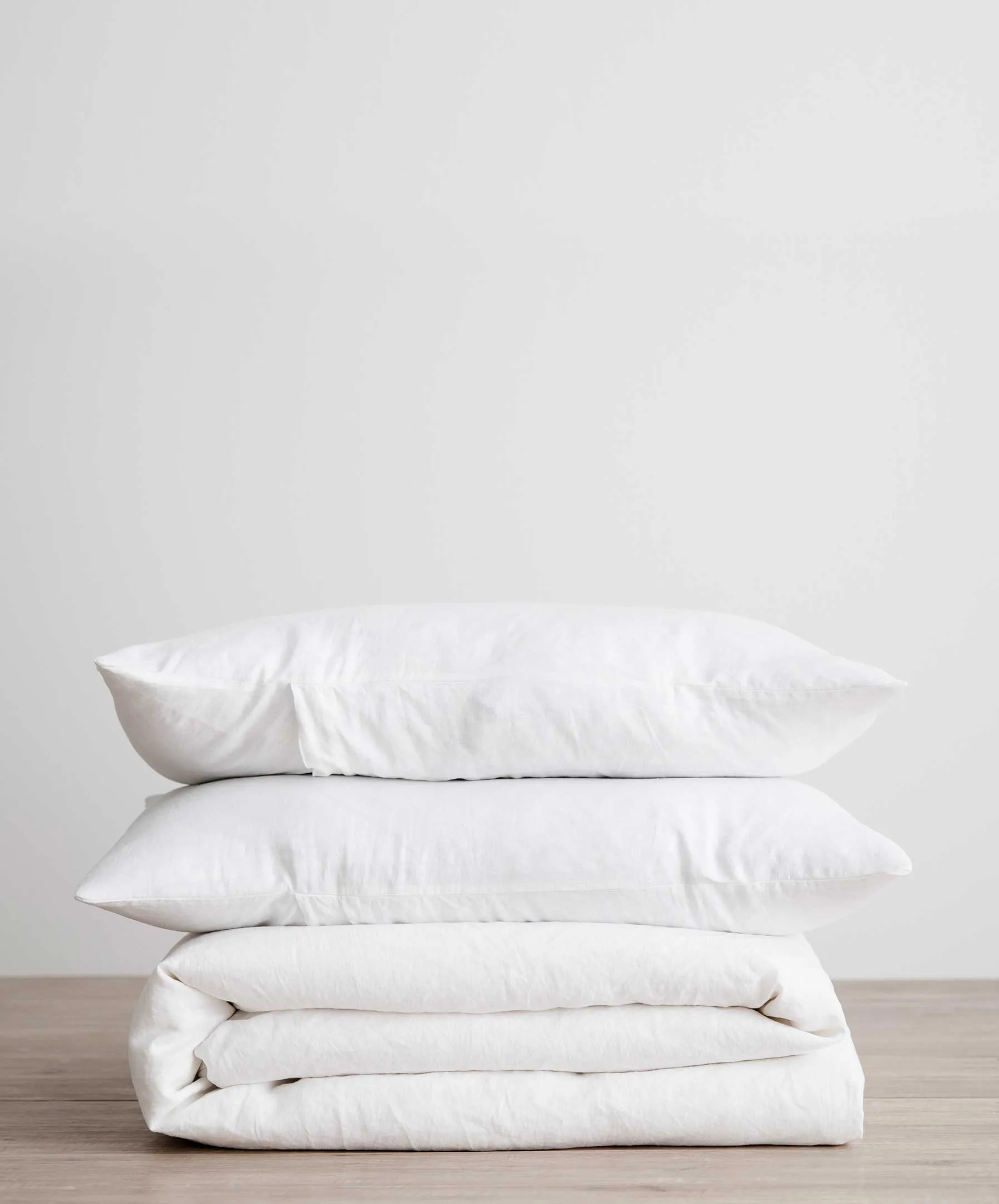 Linen Duvet Cover Set - White