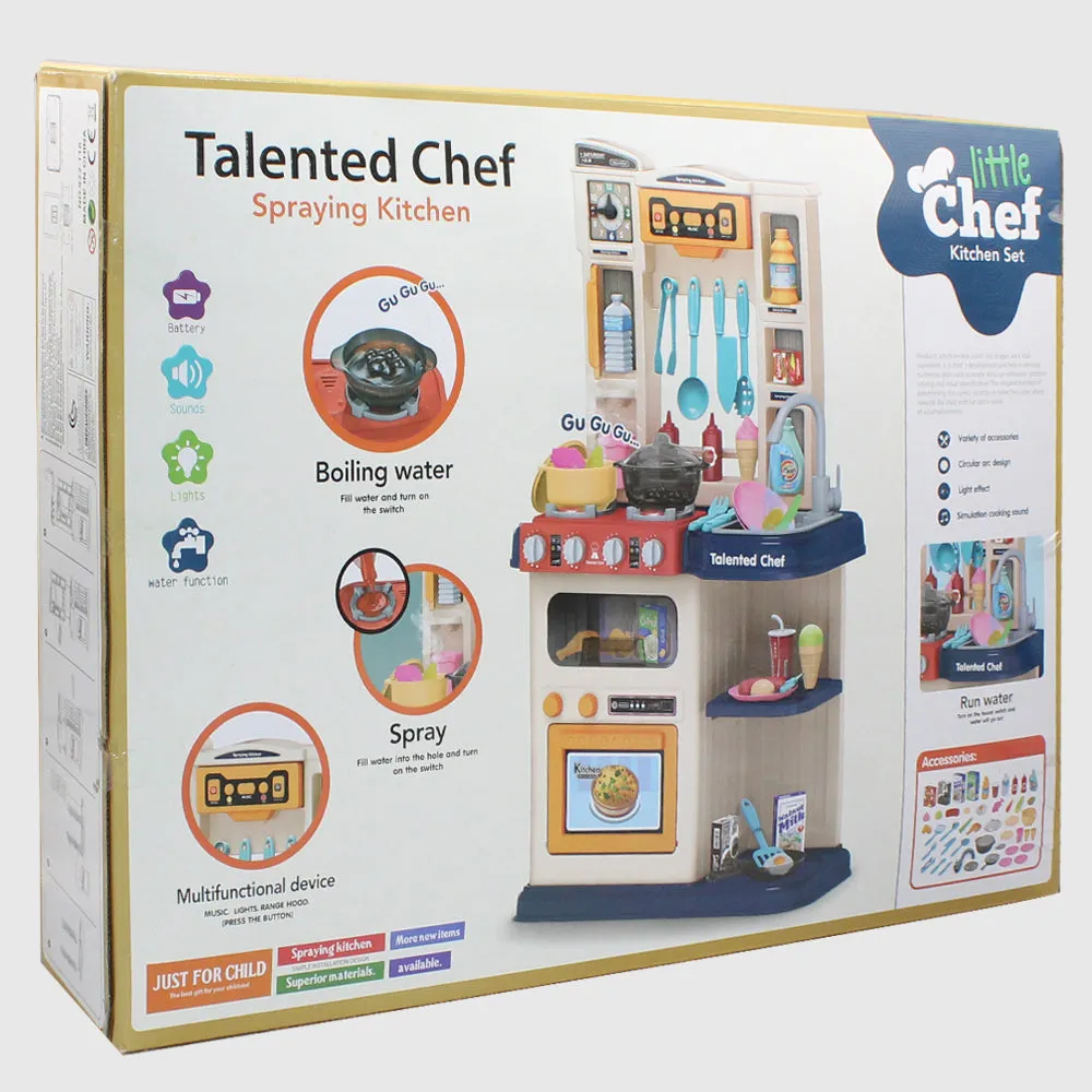 Little Chef - Talented Chef Spraying Kitchen Toy Set 65 Pieces