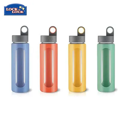 Lock & Lock I-Shape Glass Water Bottle 510ml