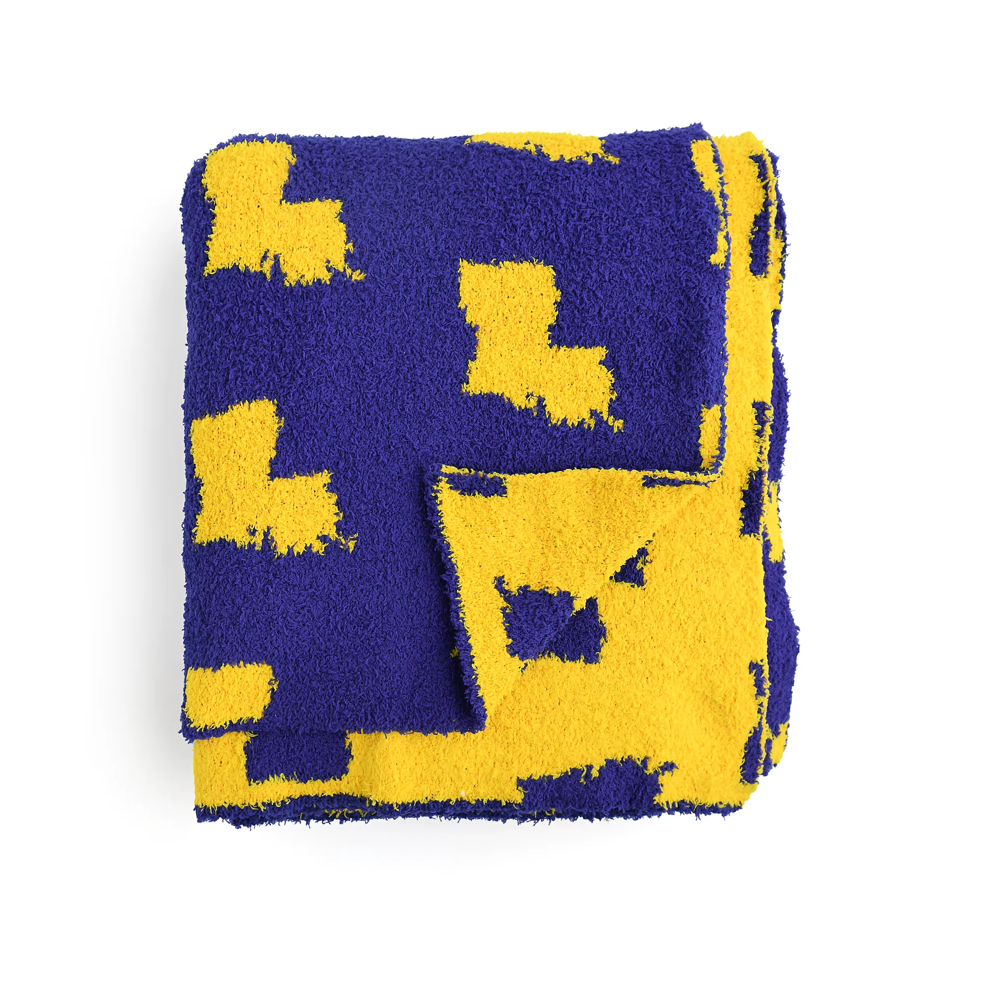 Louisiana Purple & Gold PLUSH BLANKET