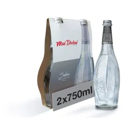 Mai Dubai Water Sparkling Glass Bottle 750ml x 2*3