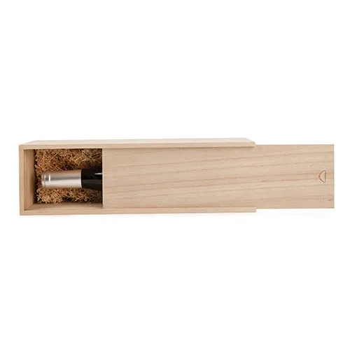 Marketplaceª Single Bottle Wooden Wine Box by Twine