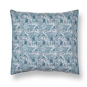 Mauritius Teal European Pillowcase by Logan & Mason