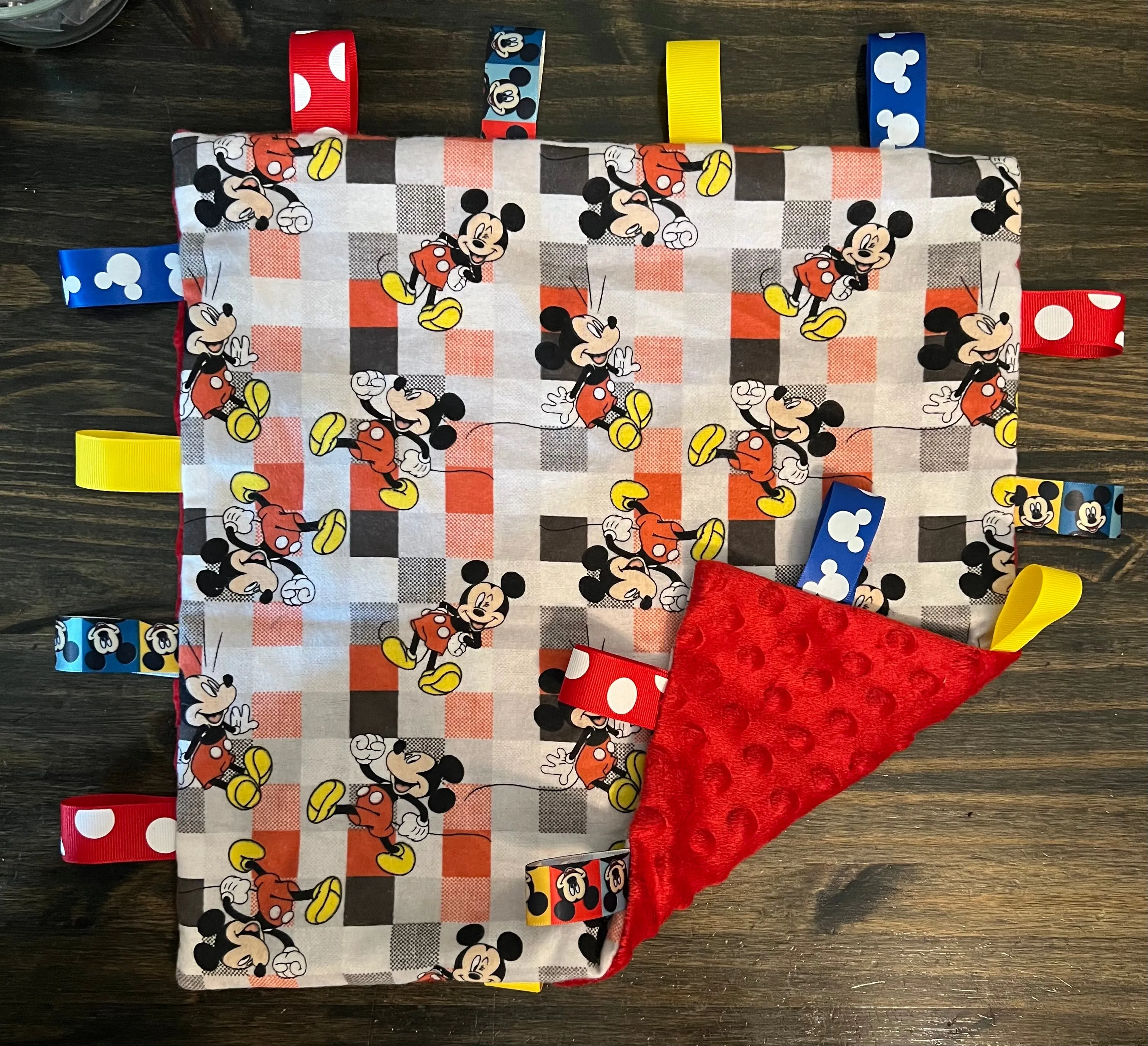 Mickey Taggie Blanket