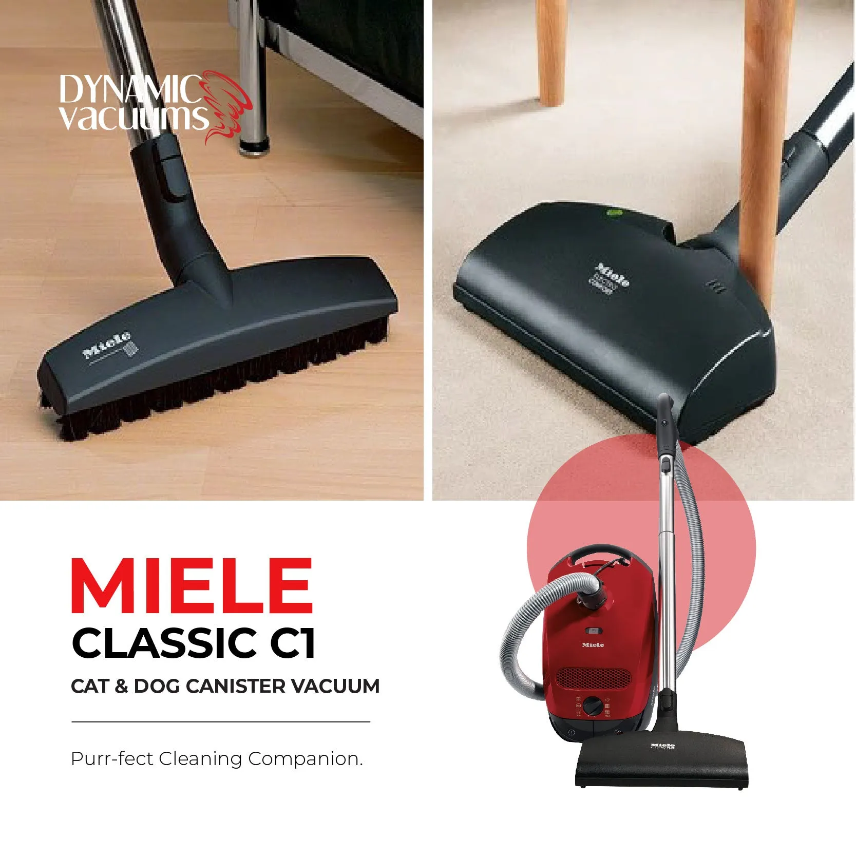 Miele Classic C1 Cat & Dog Canister Vacuum