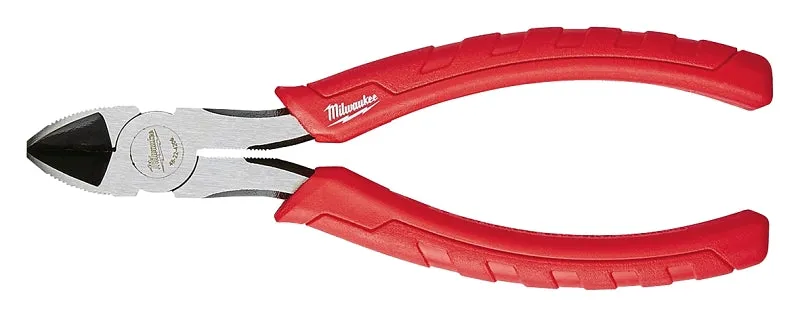 Milwaukee 48-22-6106 Diagonal Cutting Plier, 6 in OAL, 11/32 in Cutting Capacity, 29/32 in Jaw Opening, Red Handle :CD: QUANTITY: 1