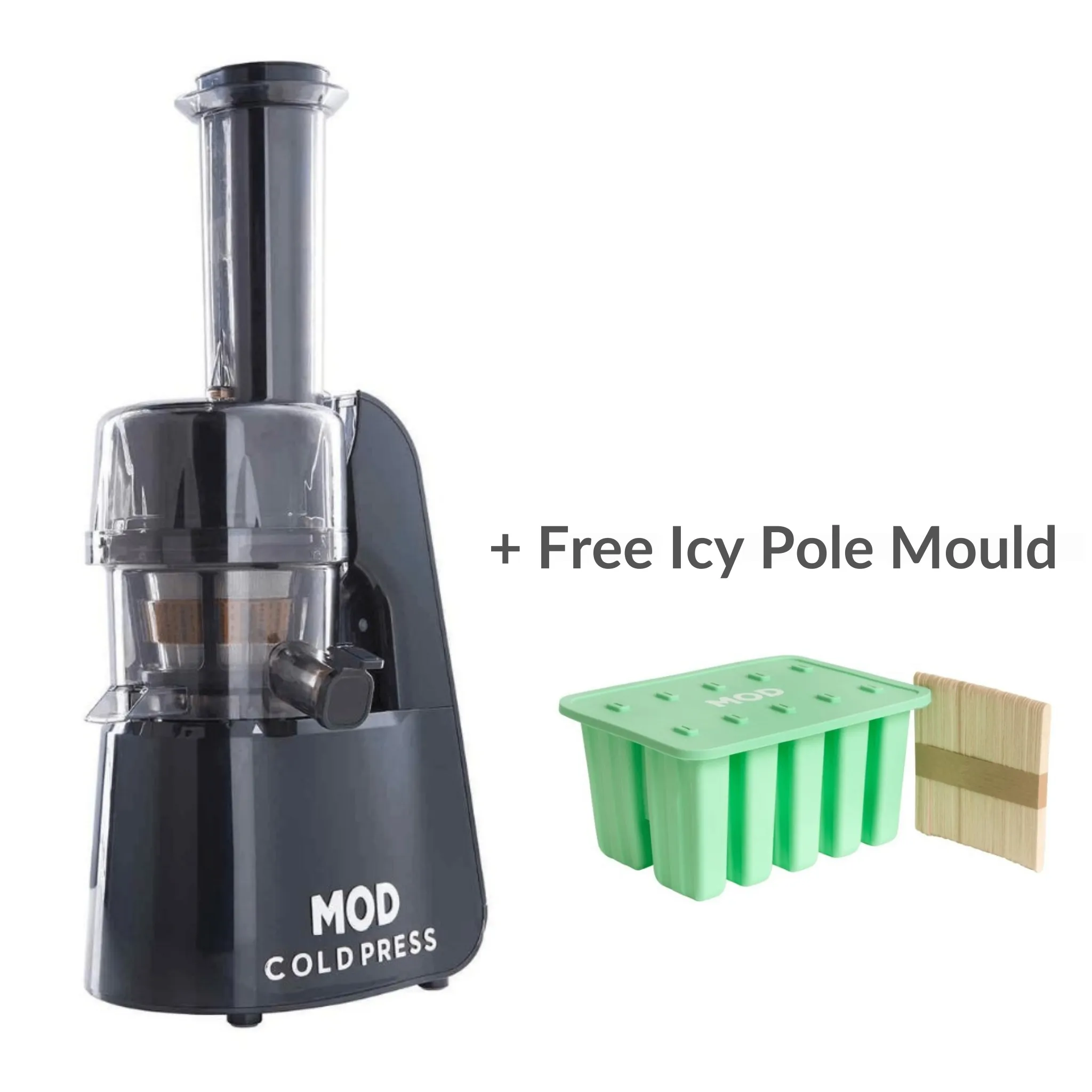 MOD Cold Press Juicer   Wellness Bundle and Free Icy Pole Mould