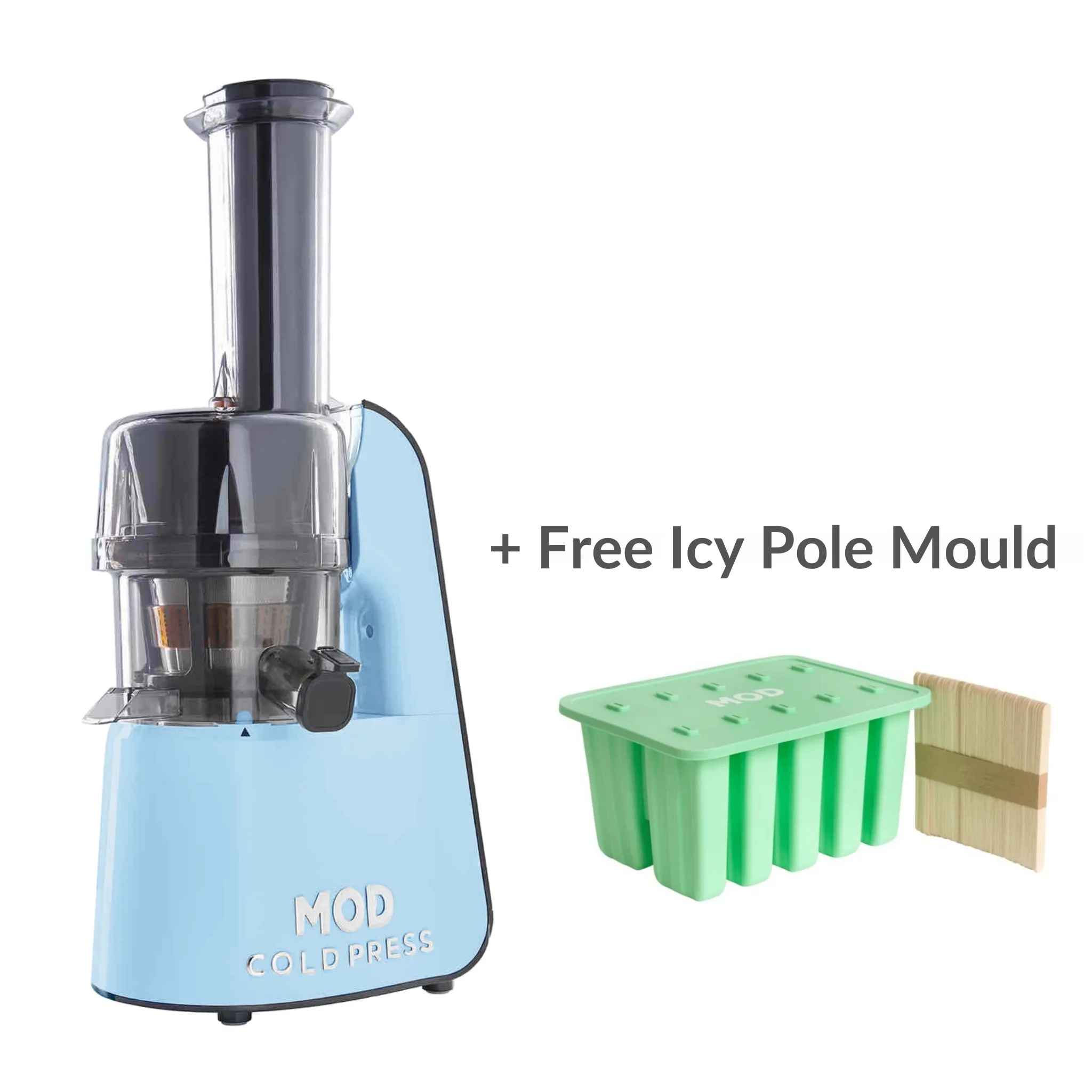 MOD Cold Press Juicer   Wellness Bundle and Free Icy Pole Mould