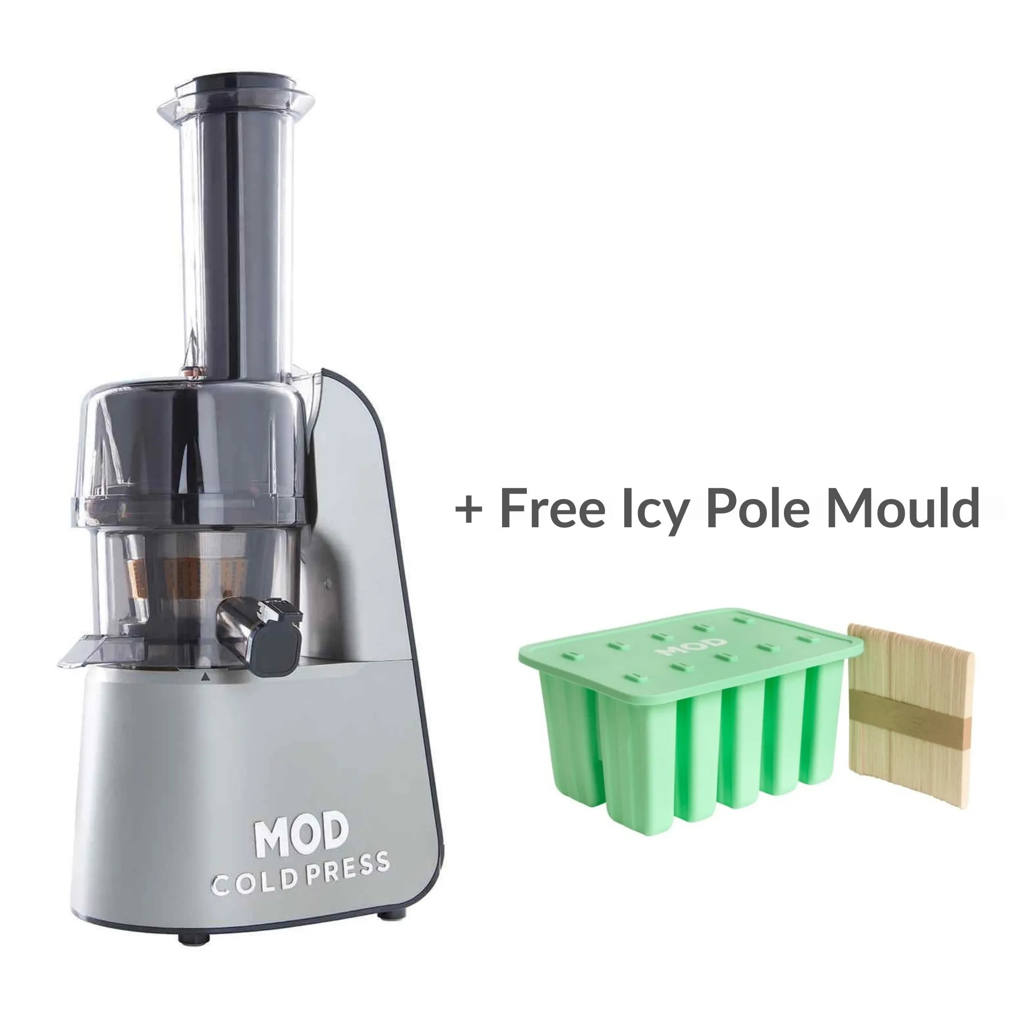 MOD Cold Press Juicer   Wellness Bundle and Free Icy Pole Mould