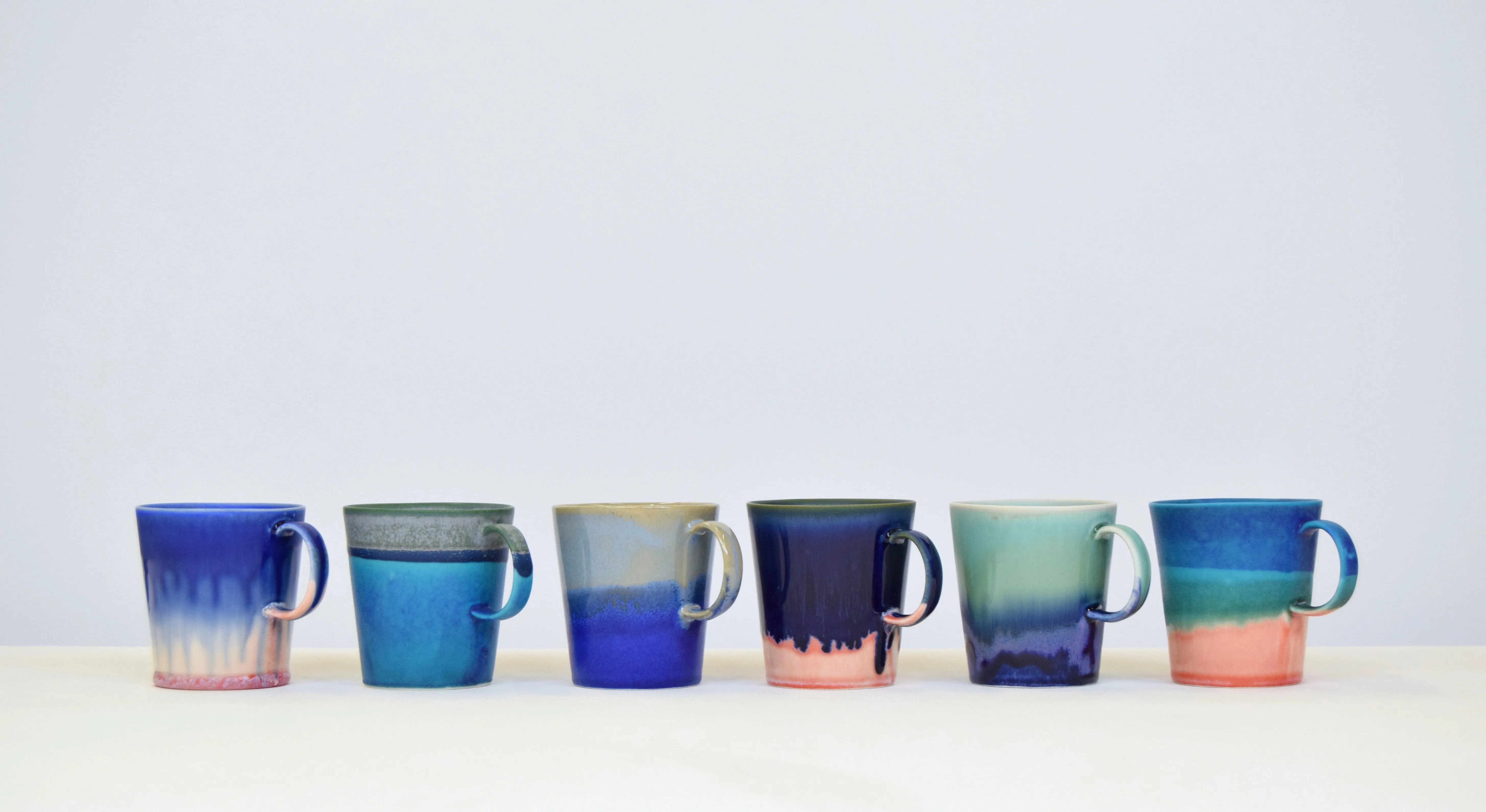 Multi Colored Mug Rouge and Teal