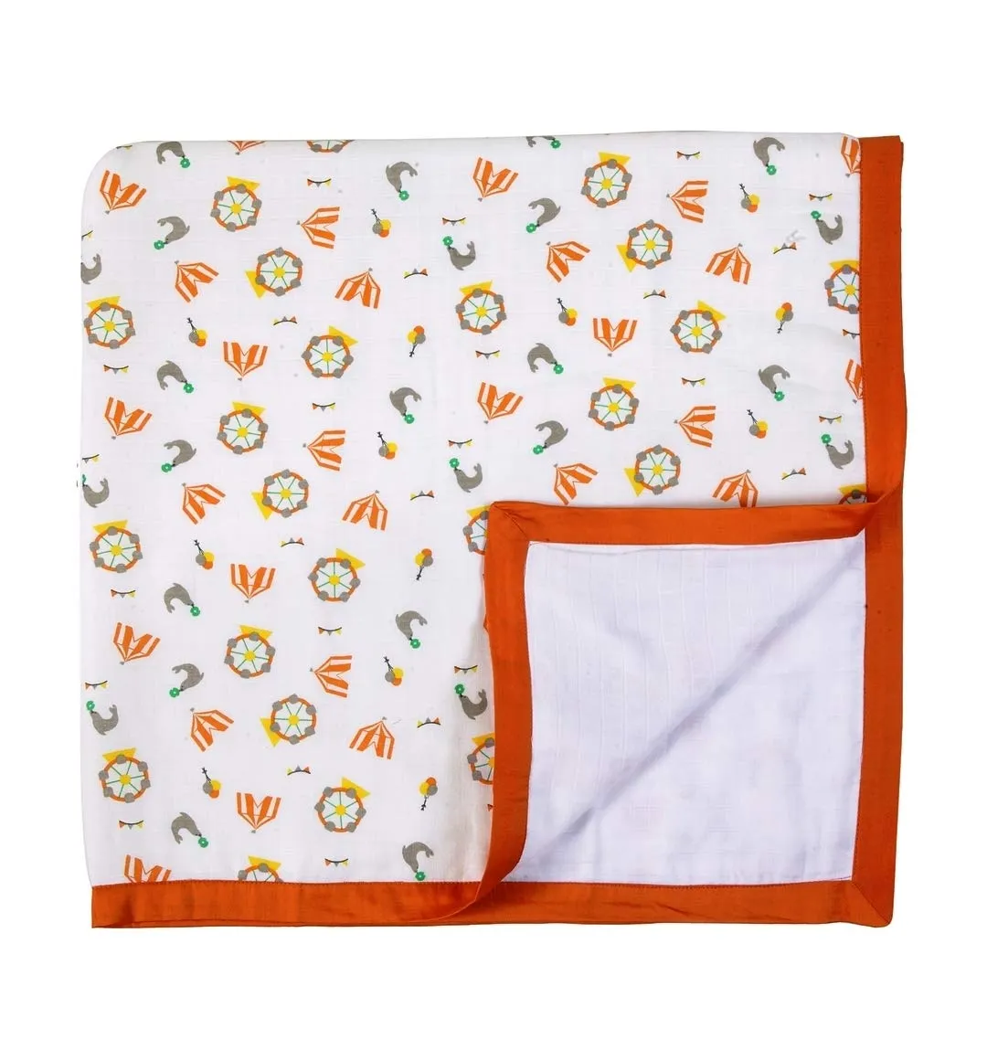 Muslin Blanket - 4 Layered - Carnival Orange