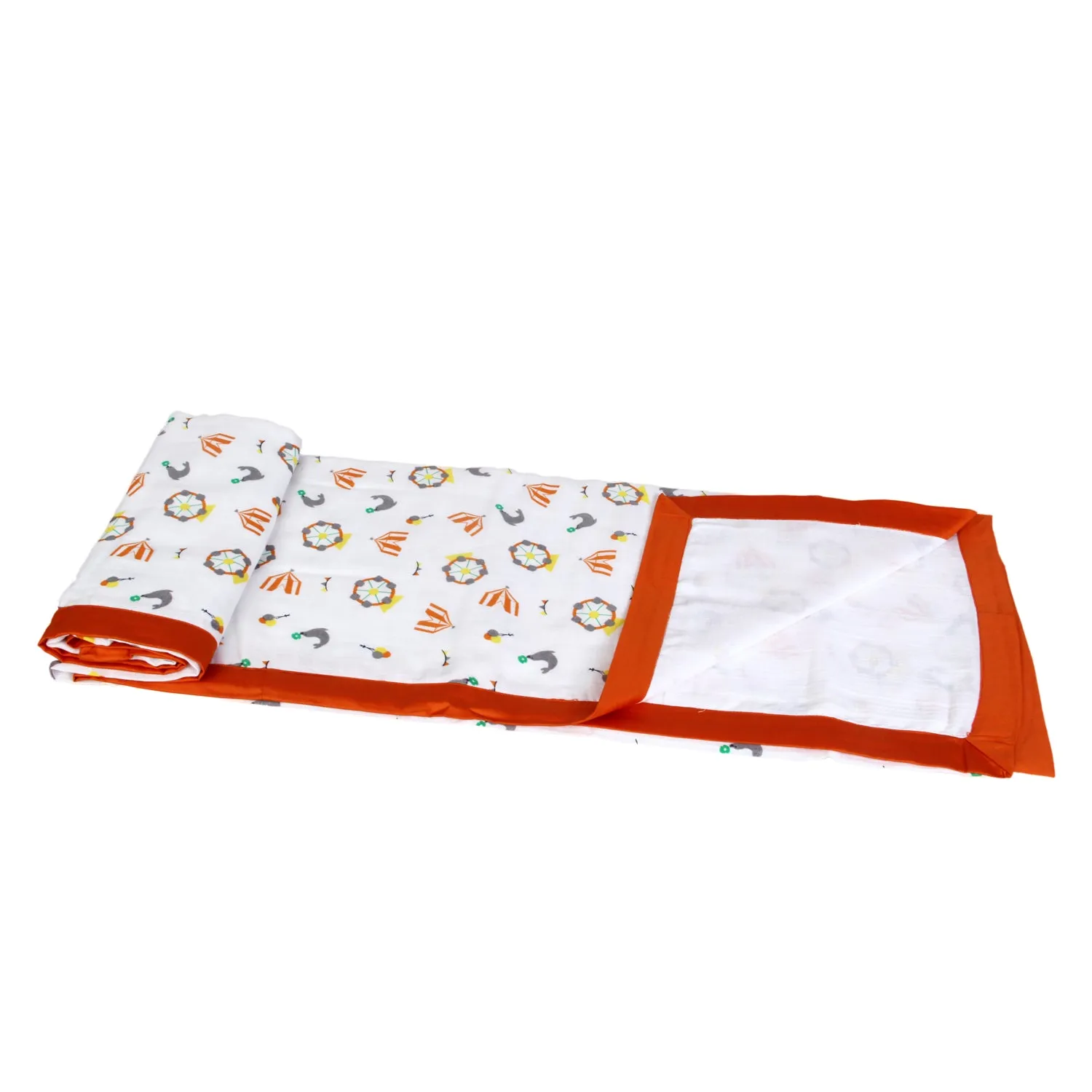 Muslin Blanket - 4 Layered - Carnival Orange