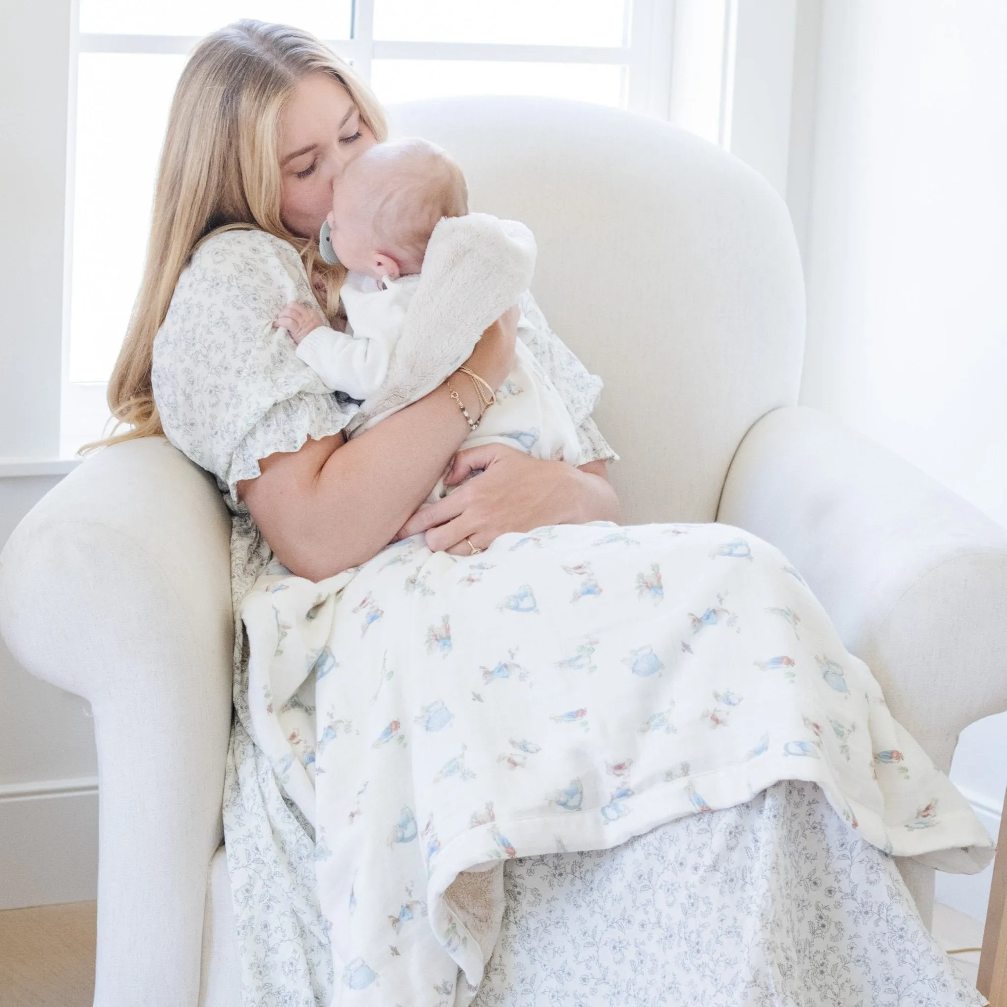 Muslin/Lush Blanket-Boy Peter Rabbit