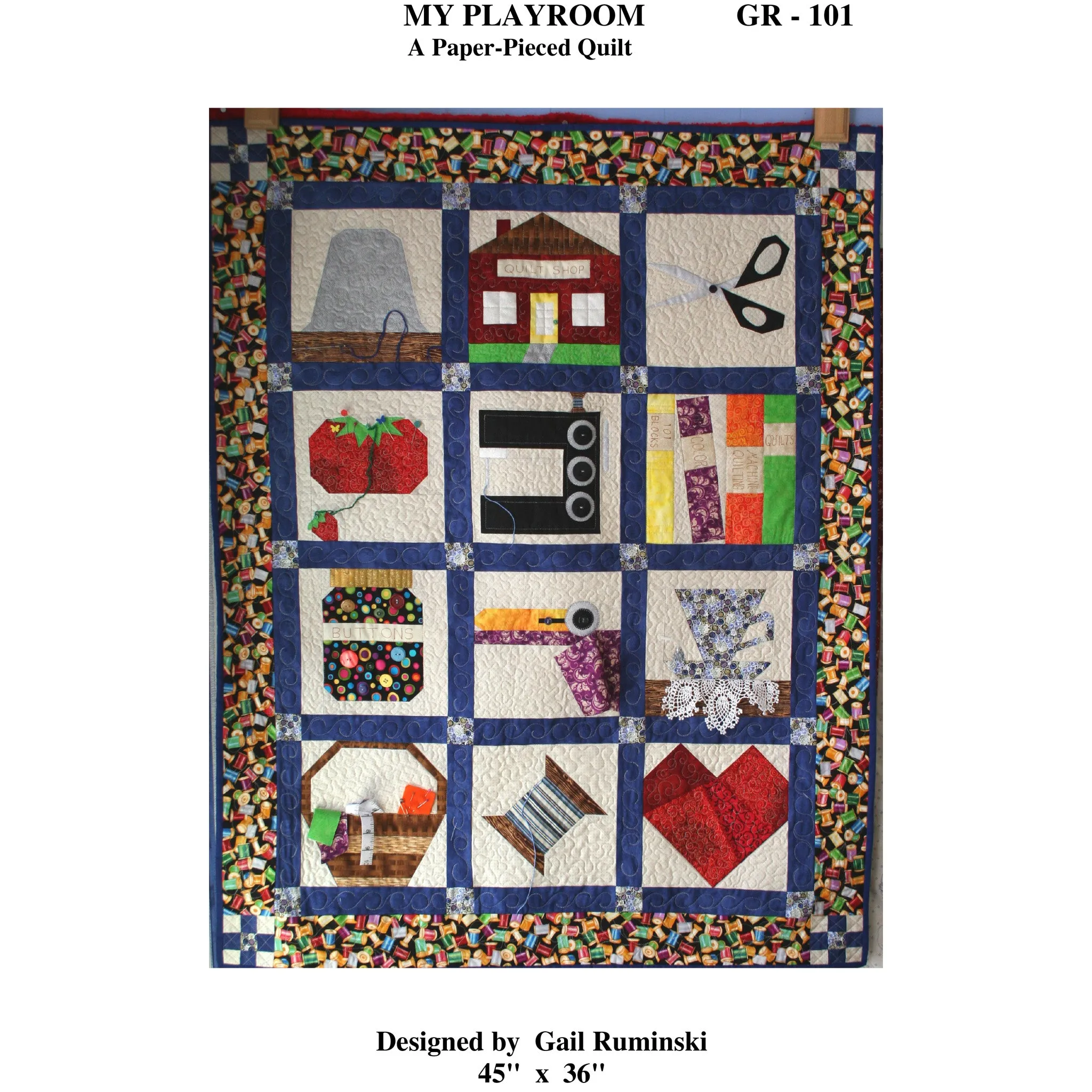 My Playroom Quilt Pattern GR-101w  - Wholesale Product