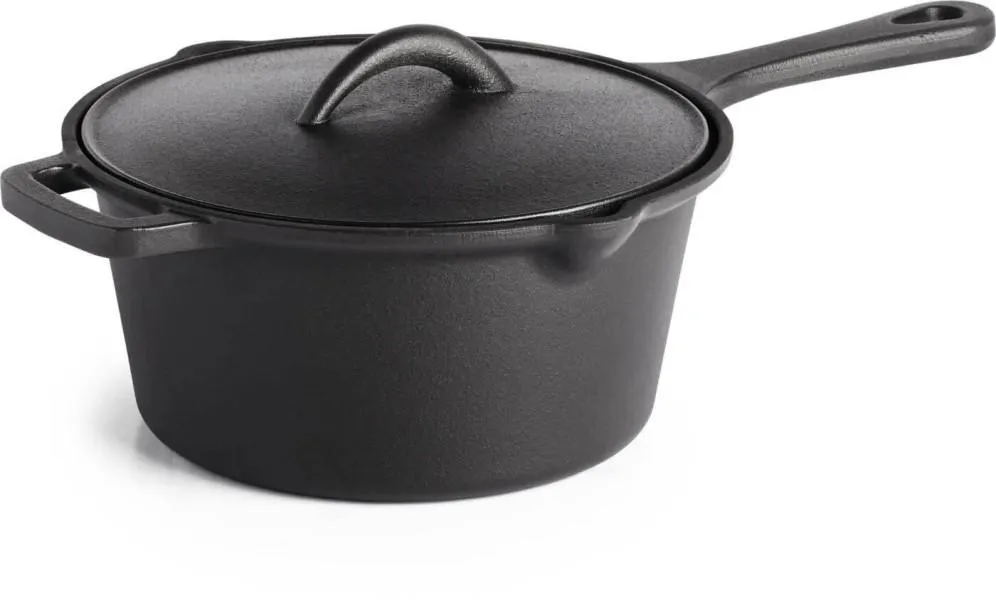 Napoleon Bbq 56051 Cast Iron Sauce Pan with Lid