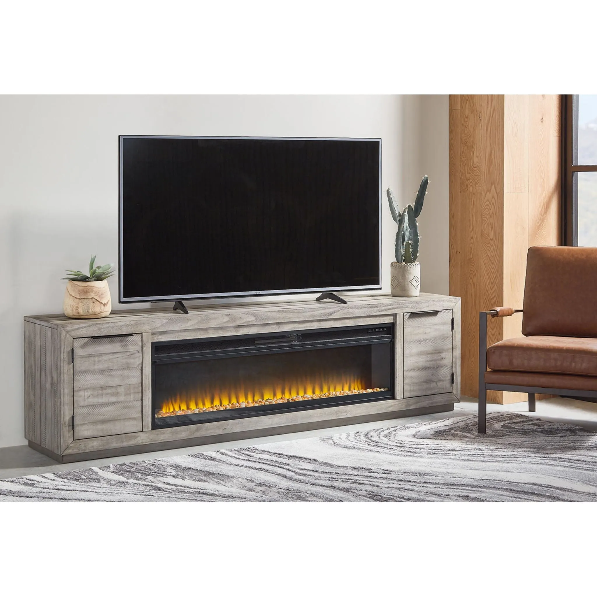 Naydell TV Stand with Fireplace