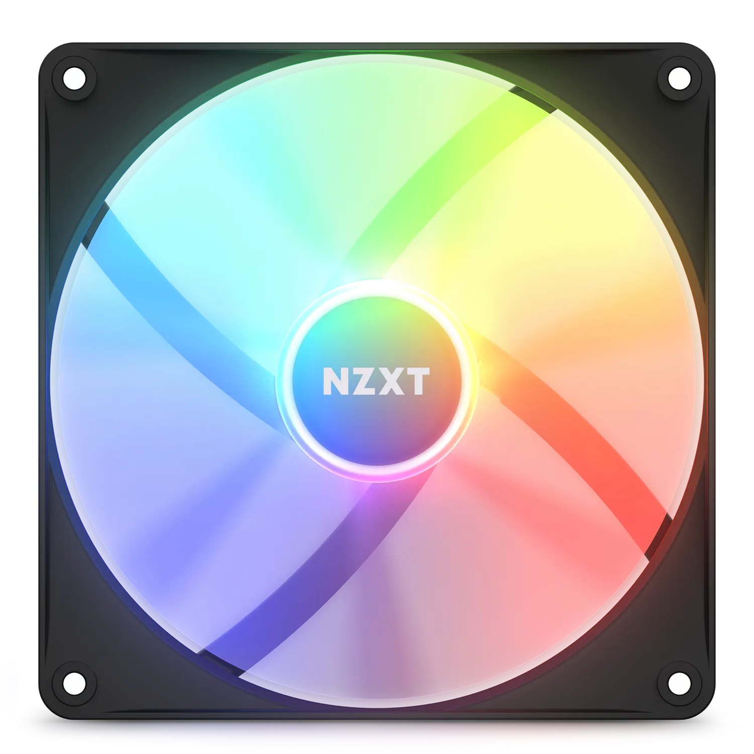 NZXT F140RGB CORE - 140MM HUB-MOUNTED RGB FAN - SINGLE PACK (BLACK)-RF-C14SF-B1