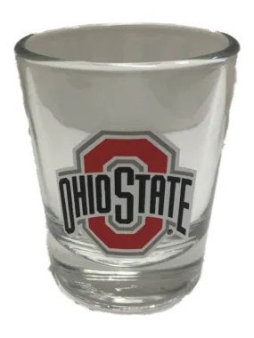 Ohio State Buckeyes Boelter Brands Clear with Team Colors Logo Shot Glass (2oz)