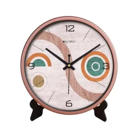 Olive Tree 8-Inch Plastic Analog Wall Clock/Table Clock - Modern Dial Latest Stylish Table Clock (Copper Frame, Quartz Movement)-1062