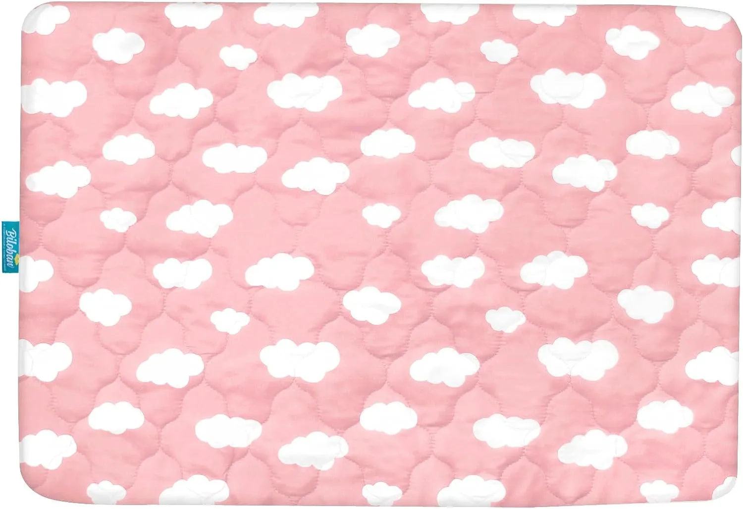 Pack N Play Mattress Pad Cover/ Protector - Ultra Soft Microfiber, Waterproof, Pink Cloud (for Standard Playpen/ Mini Crib)