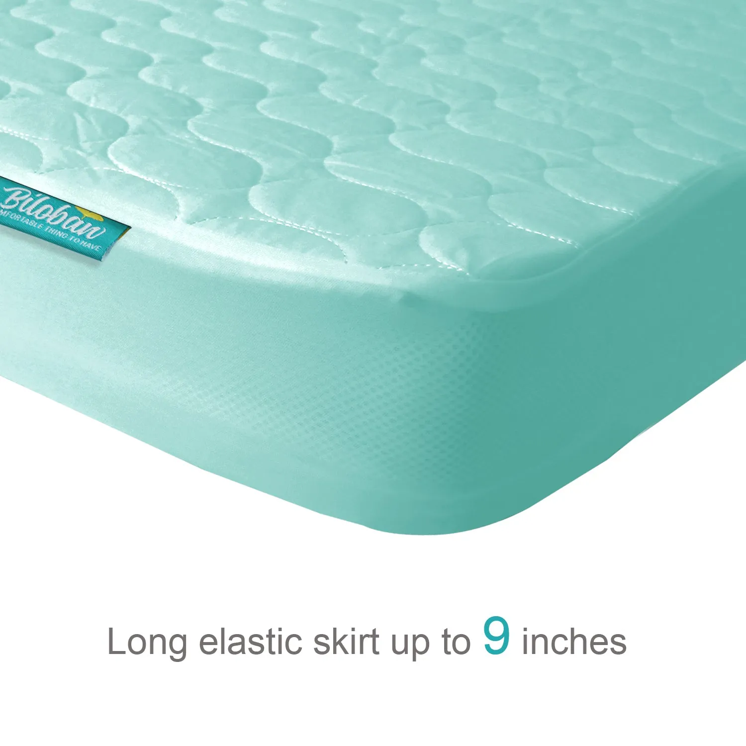 Pack N Play Mattress Pad Cover/ Protector - Ultra Soft Microfiber, Waterproof, White (for Standard Playpen/ Mini Crib)