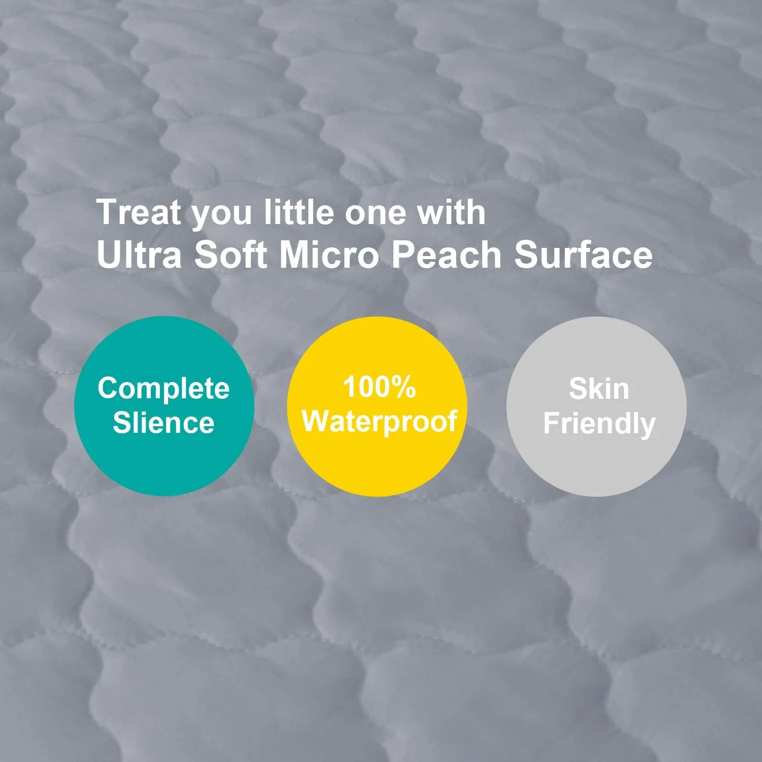 Pack N Play Mattress Pad Cover/ Protector - Ultra Soft Microfiber, Waterproof, White (for Standard Playpen/ Mini Crib)