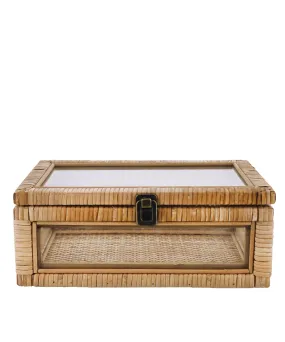 Palmetto Rattan & Glass Box