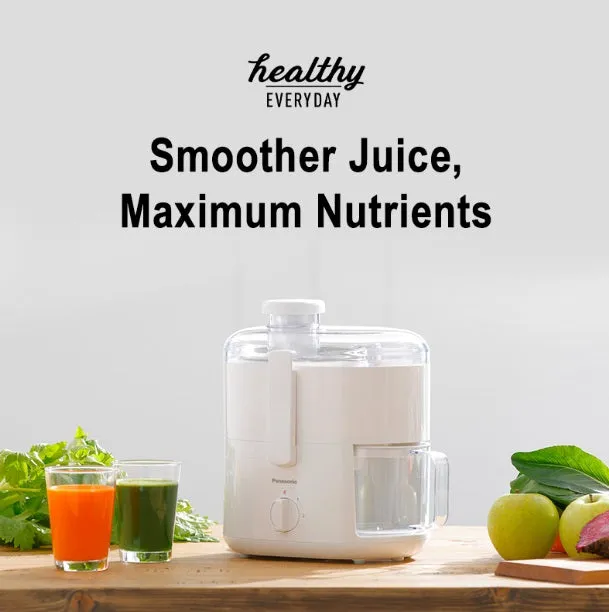 Panasonic Centrifugal Compact Juicer MJ-CS100WSP for Fresh, Smooth Juicing