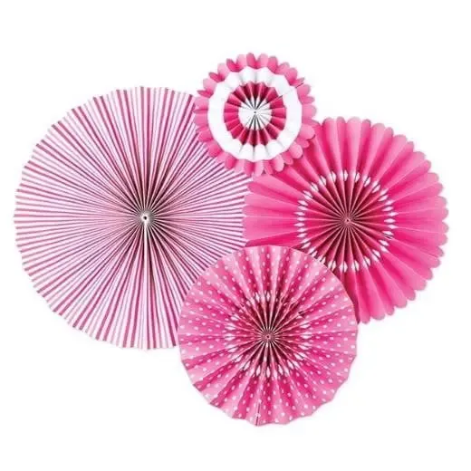 Paper Love Party Fans - Bubblegum Pink CLEARANCE