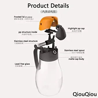 Penguin Glass Olive Oil & Vinegar Dispenser Bottle 800ml