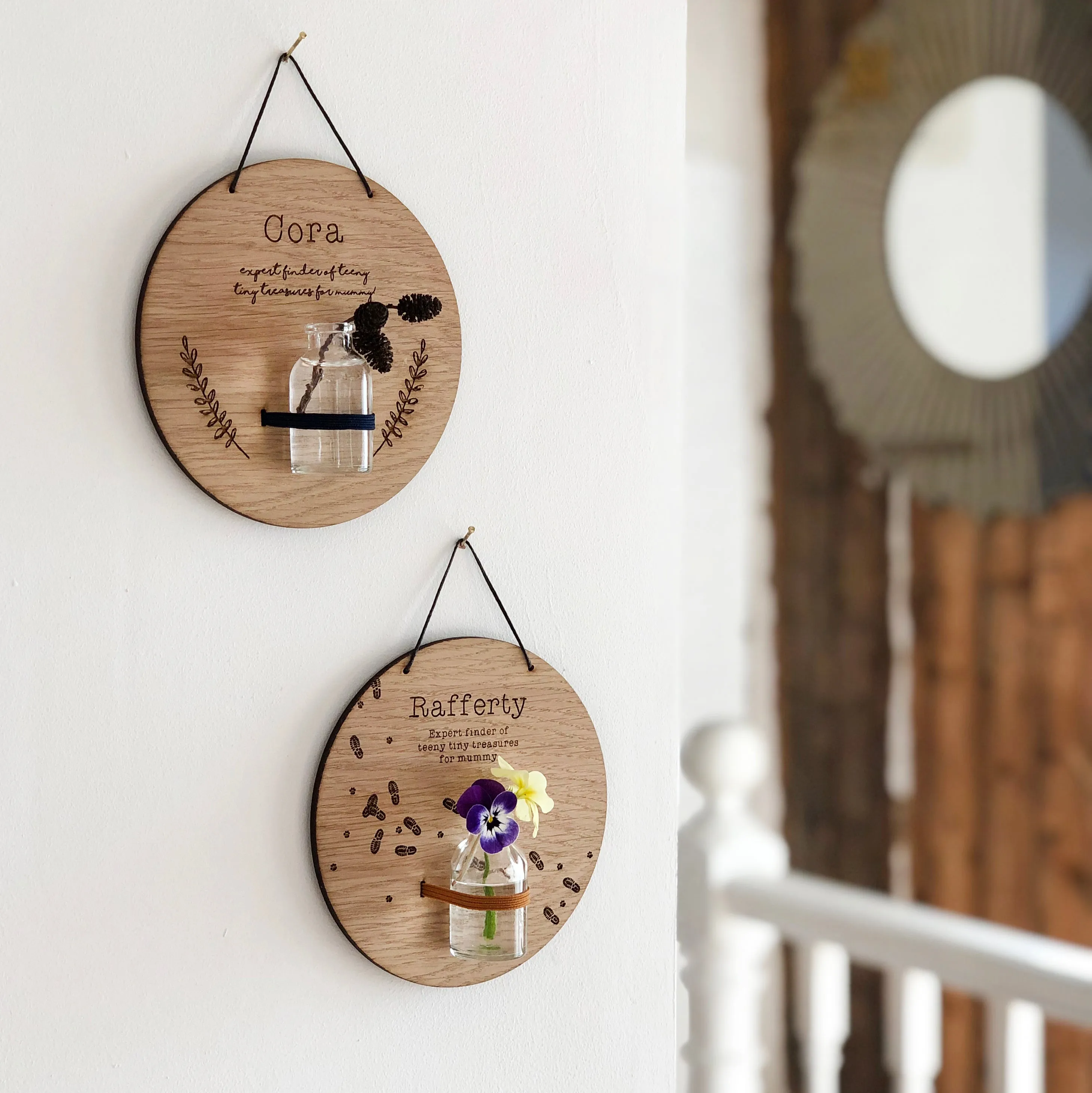 Personalised Tiny Treasures For Display Plaque