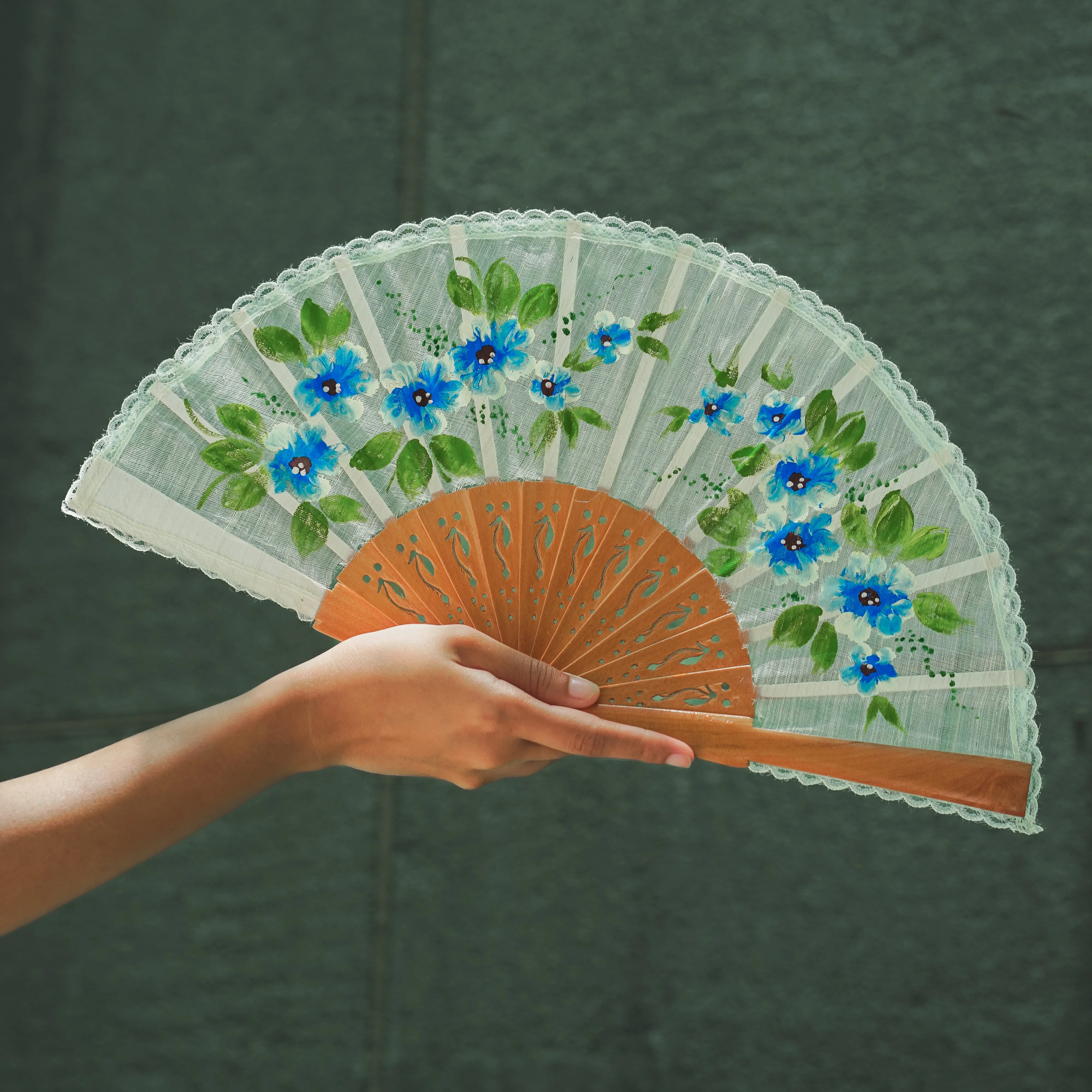 Pina Silk Hand Painted Fans