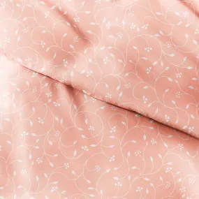 Pink Buds Pattern 3-Piece Duvet Cover Set