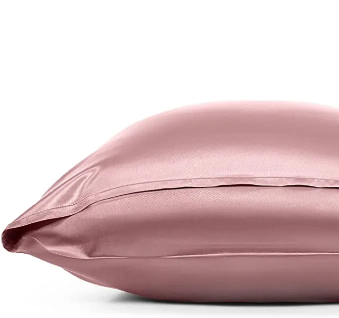 Pink Silk Pillowcase - NZ Standard Size - Envelope Closure