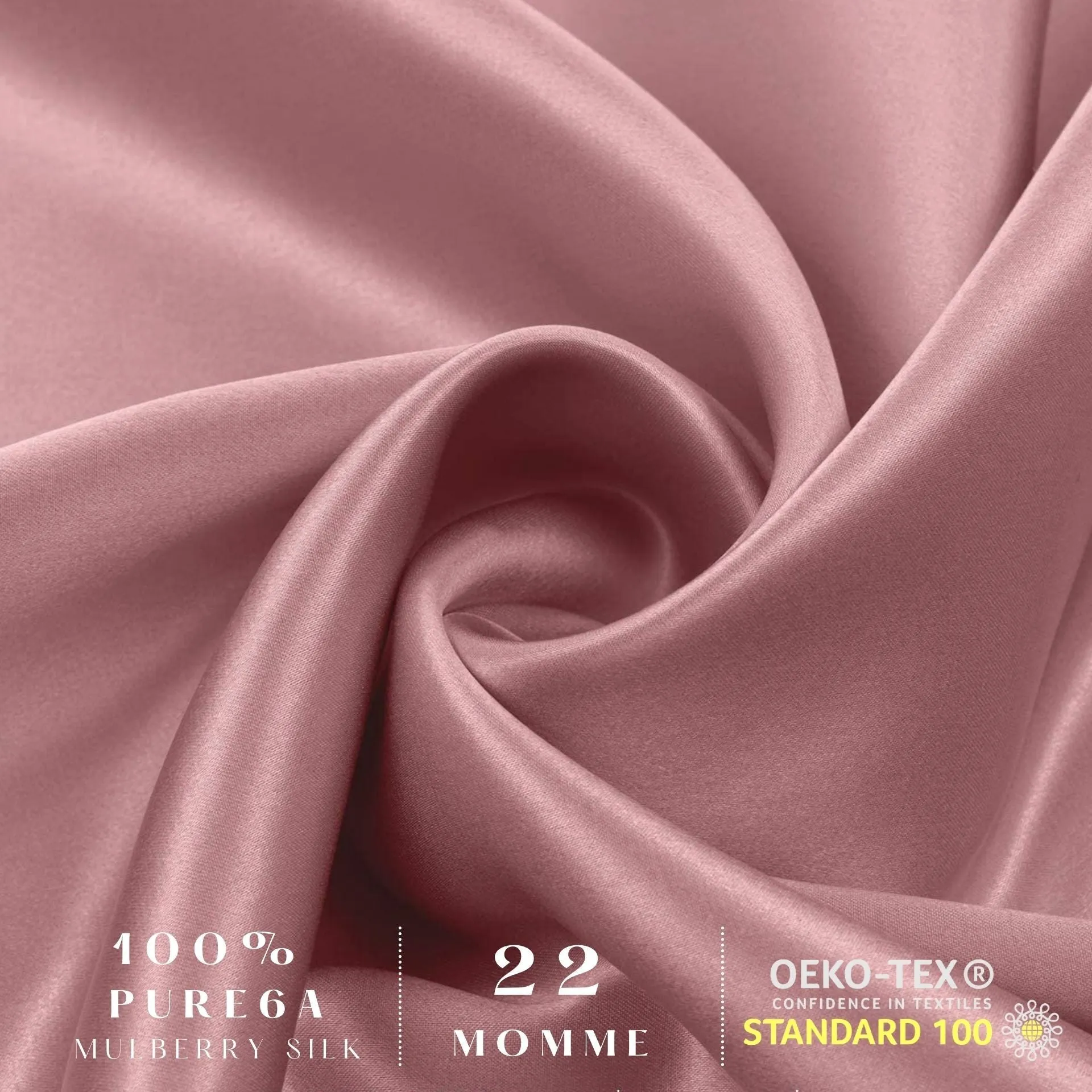 Pink Silk Pillowcase - NZ Standard Size - Envelope Closure