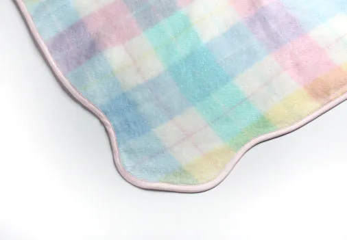 Plaid Orlon Baby Blanket