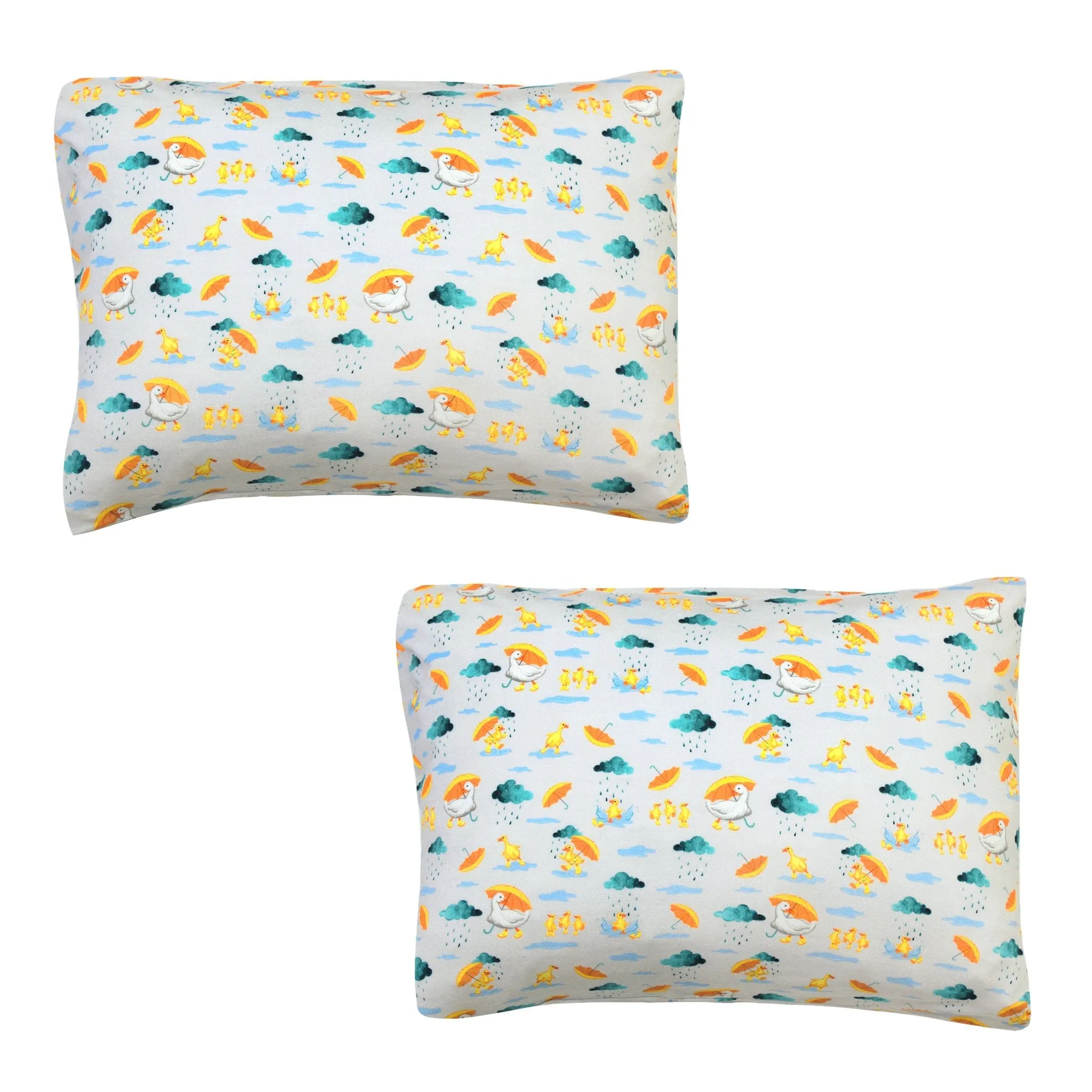 Playing in the Rain Duckies 2-Pack Toddler Pillow Case