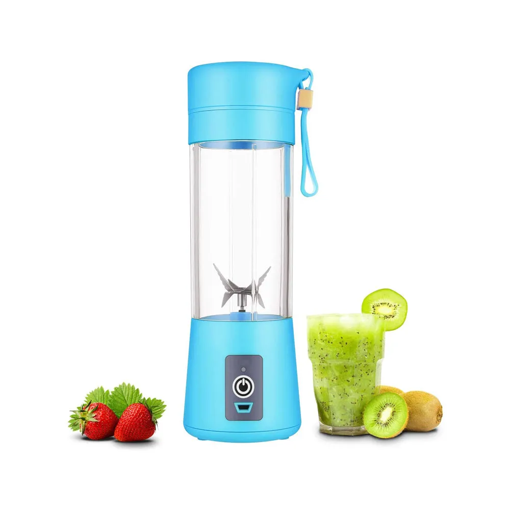 Portable Rechargeable Juice Blender with 6 Blades 380ml - HM-03