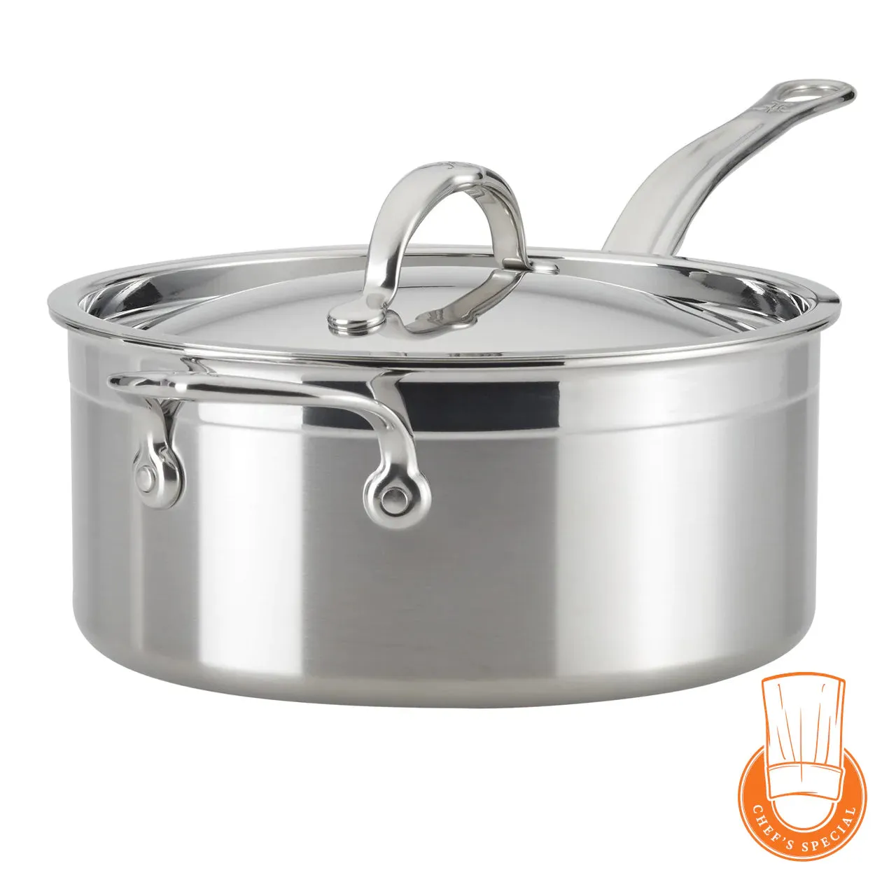 Probond 1.5 Quart Stainless Steel Saucepan with Lid