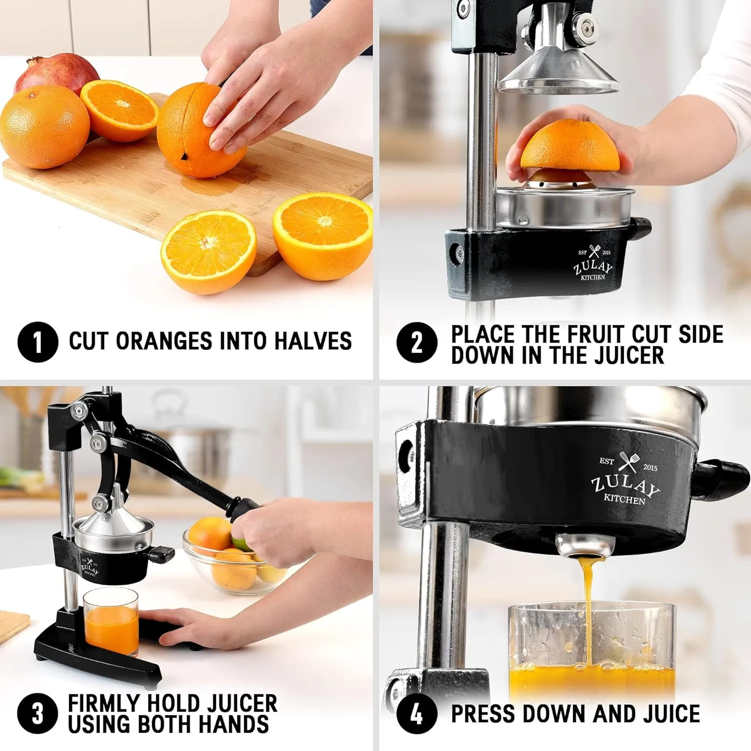 Professional Citrus Juicer   2 in 1 Lemon Squeezer COMPLETE SET