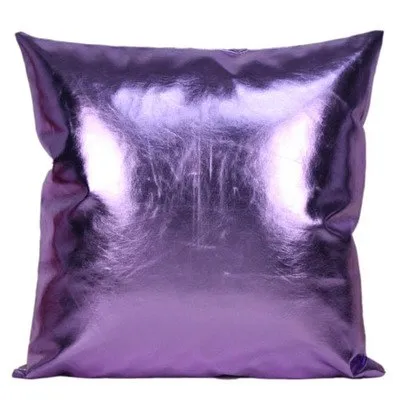 PU Leather Pillow Cover Metallic Cushion Cover