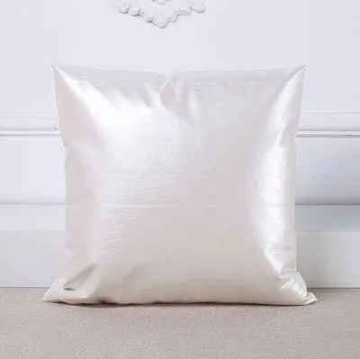 PU Leather Pillow Cover Metallic Cushion Cover