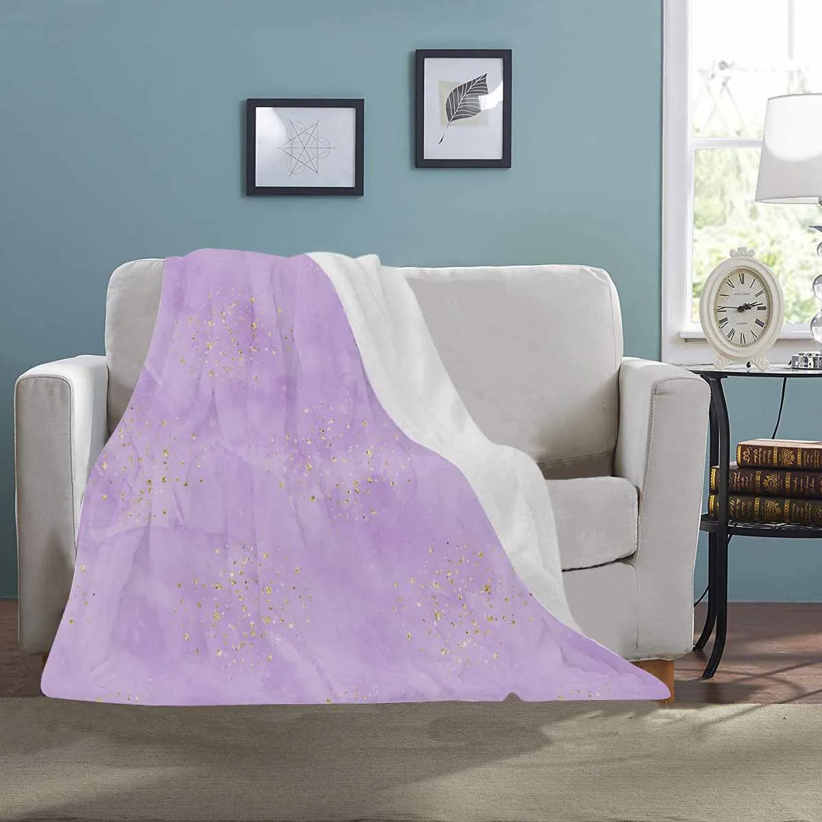 Purple  Ultra-Soft Micro Fleece Blanket 40*50