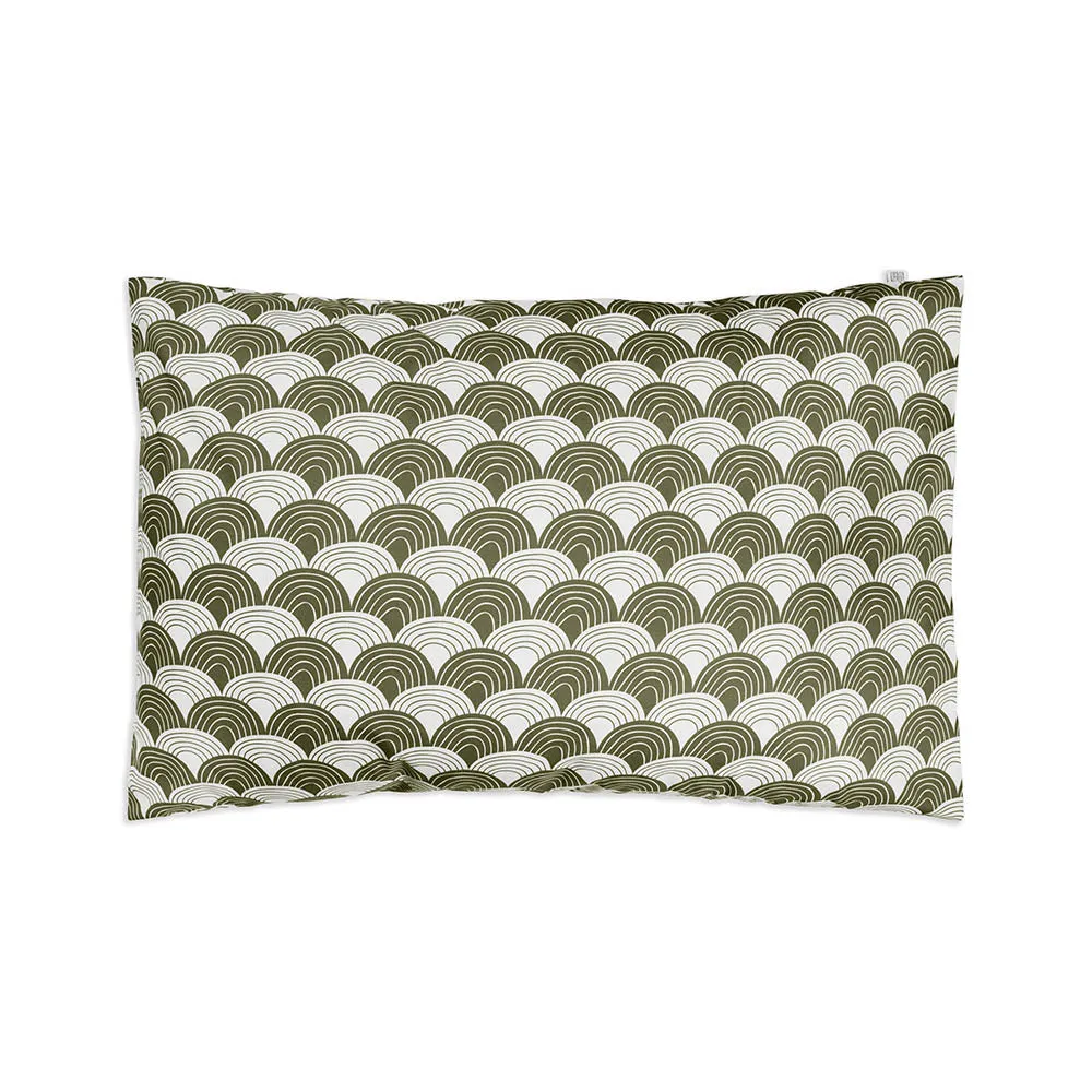 RAINBOWS | Olive green | Pillowcase | 50x75cm / 19.6x29.5"