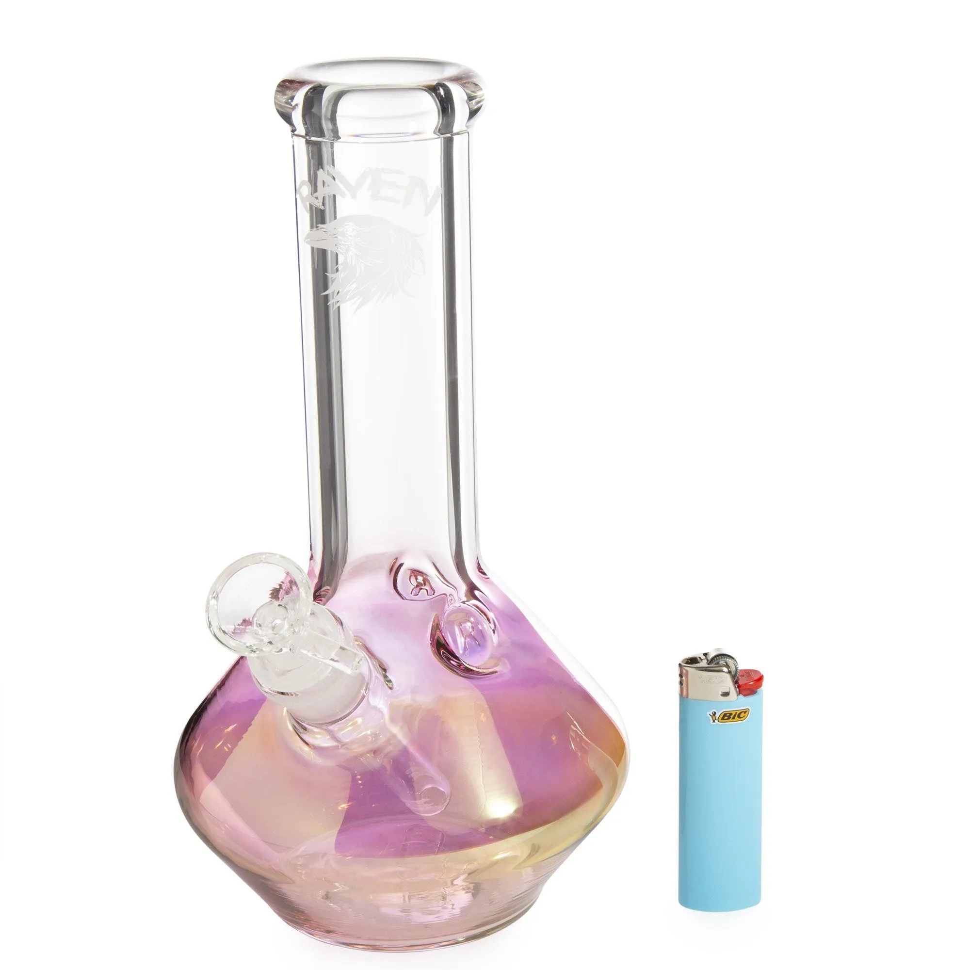 Raven Glass 10in Fumed UFO Beaker Bong