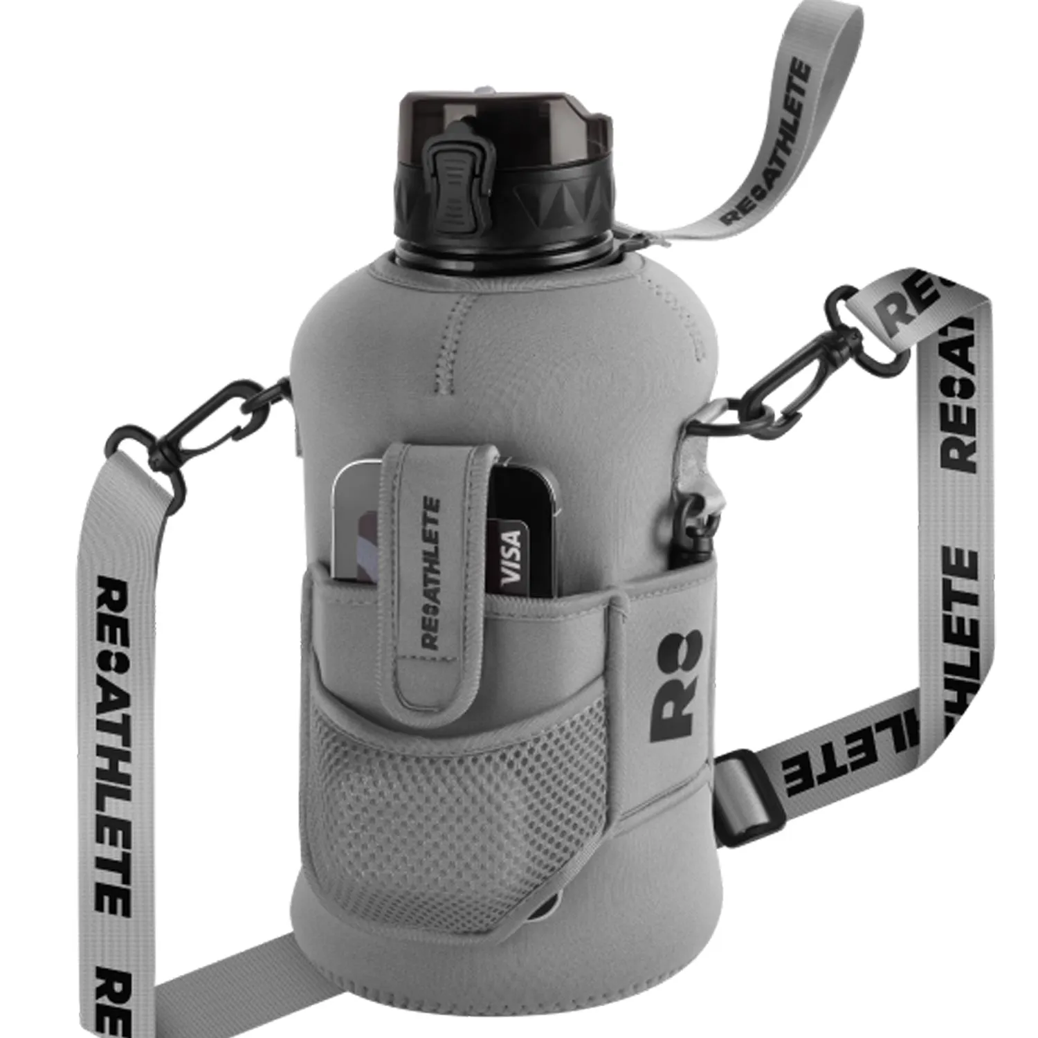 Reathlete DRINQ Half-Gallon Water Bottle with Pockets