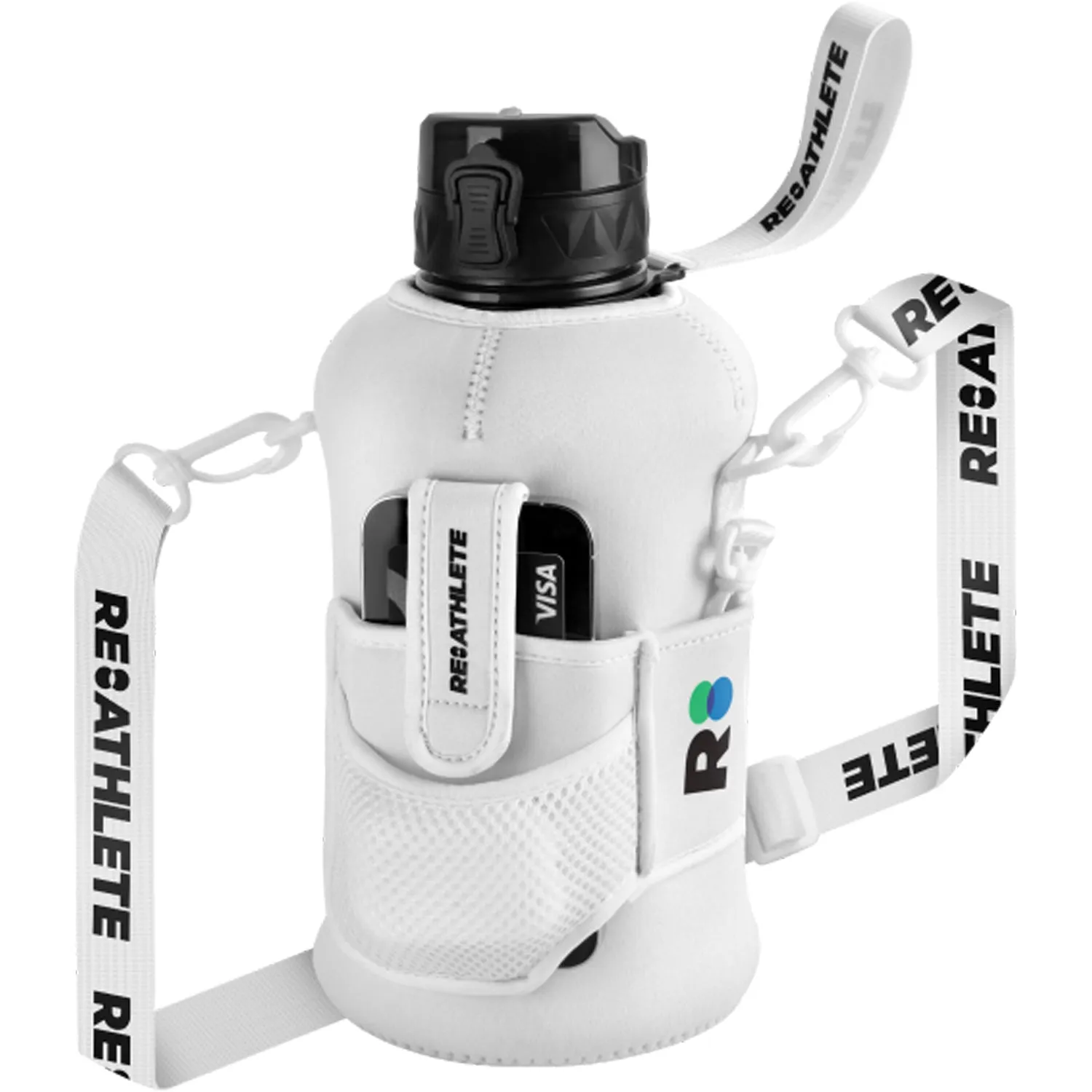 Reathlete DRINQ Half-Gallon Water Bottle with Pockets