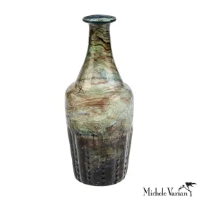 Recycled Glass Bottle Vase Hazel Swirl