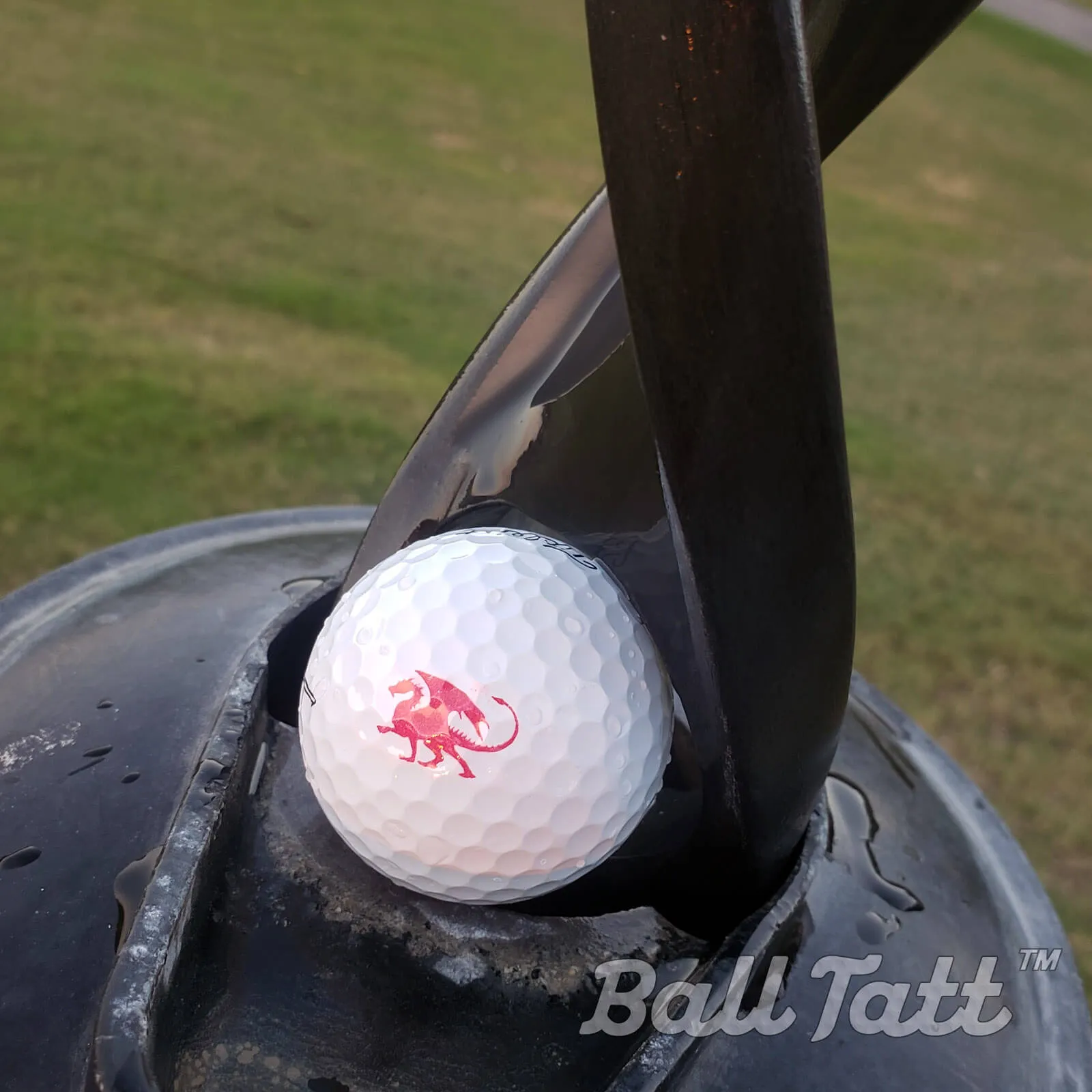 Red Dragon Golf Ball Stamp